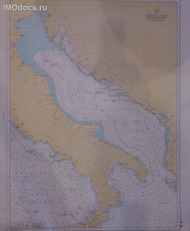 Морская навигационная карта (МНК) (общенавигационная; российская коллекция) откорректированная 